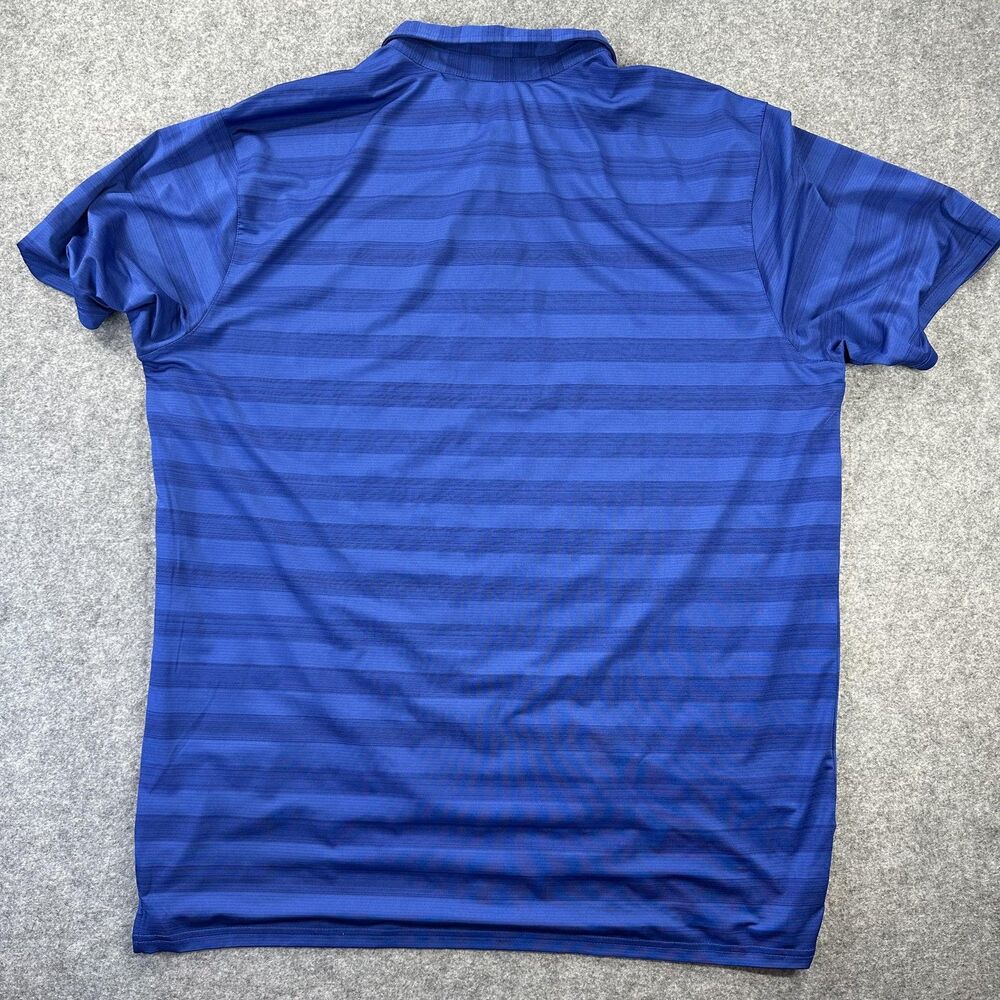 Dallas Mavericks Shirt Mens XL Blue NBA Basketball Antigua Striped Golf Polo - Picture 9 of 9